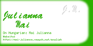 julianna mai business card